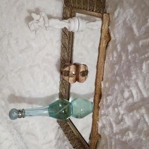 Vintage Footed Mirror Tray